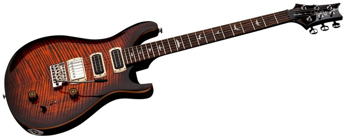 Prs Studio Se 1h 2mh Trem Rw - Orange Tiger Smokeburst - Double cut electric guitar - Variation 2