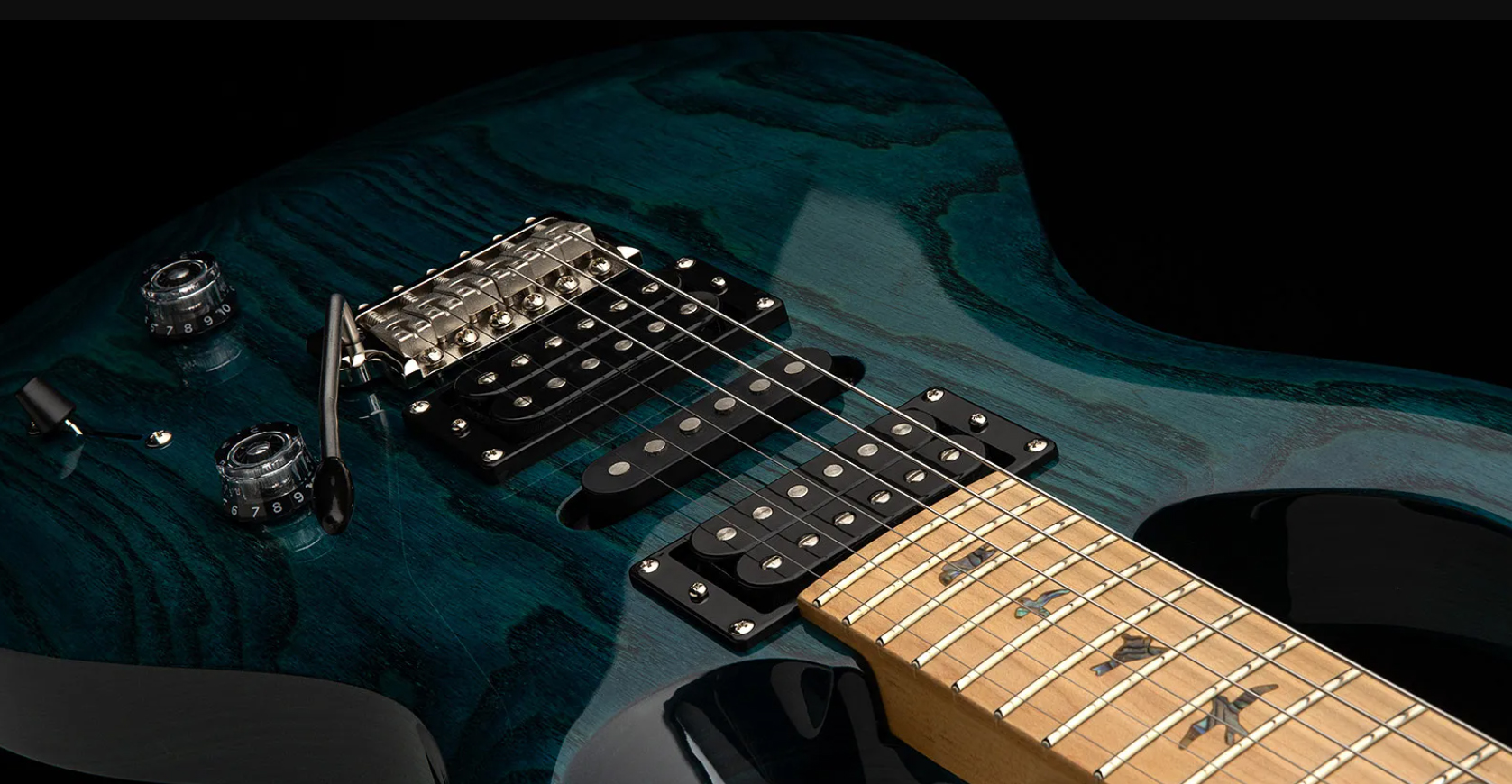Prs Swamp Ash Special 5-way Switch Se Hsh Trem Mn - Iridescent Blue - Double cut electric guitar - Variation 2