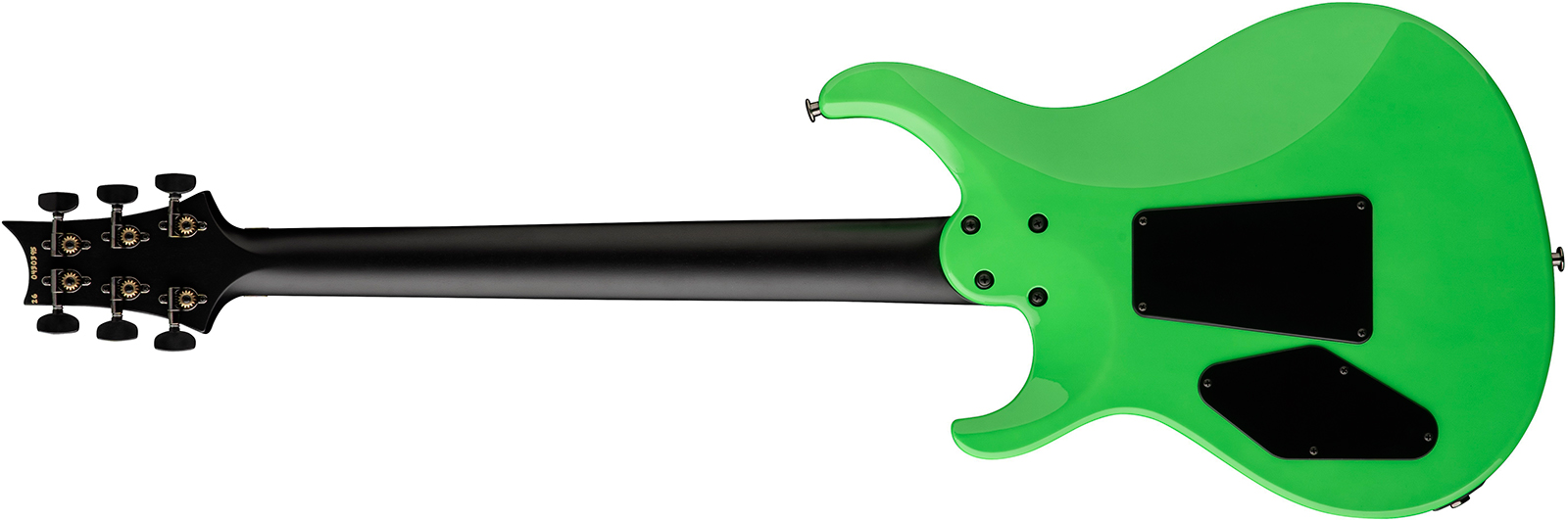 Prs Tekton Floyd Usa 2h Fr Eb - Neon Green - Double cut electric guitar - Variation 1