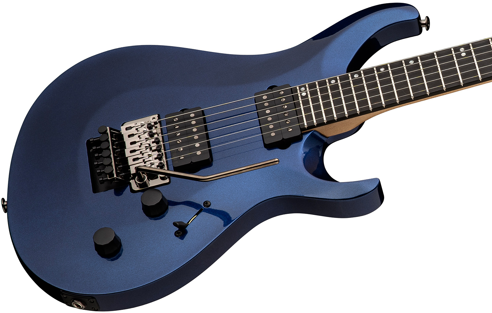 Prs Tekton Floyd Usa 2h Fr Eb - Pearl Black - Double cut electric guitar - Variation 2