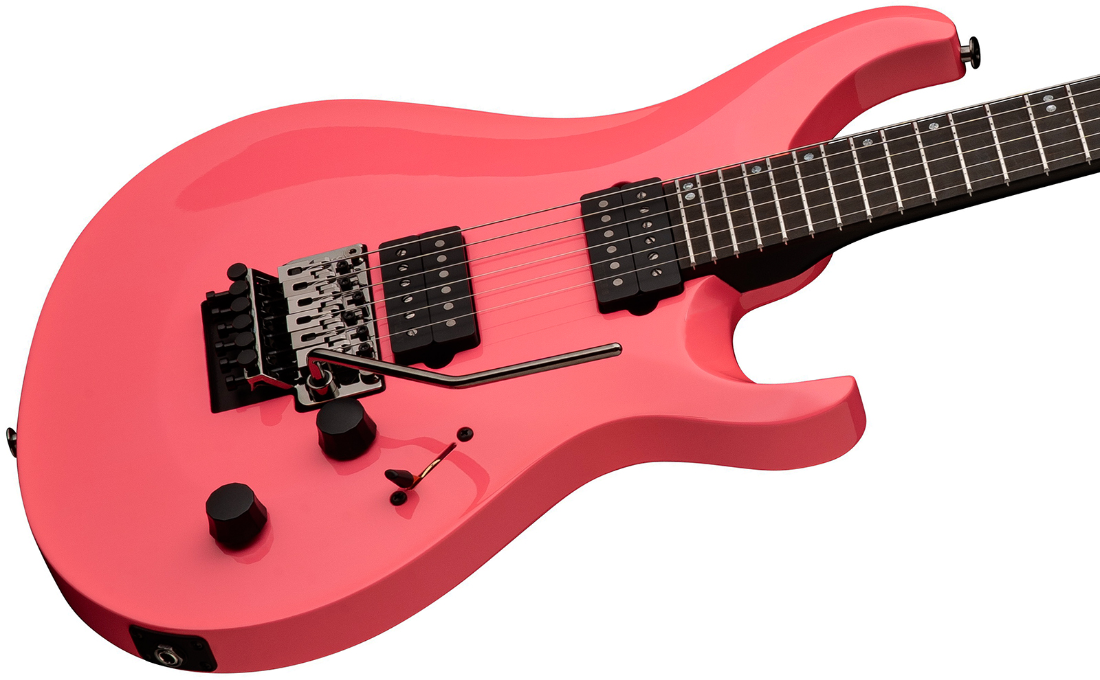 Prs Tekton Floyd Usa 2h Fr Eb - Hot Pink - Double cut electric guitar - Variation 2