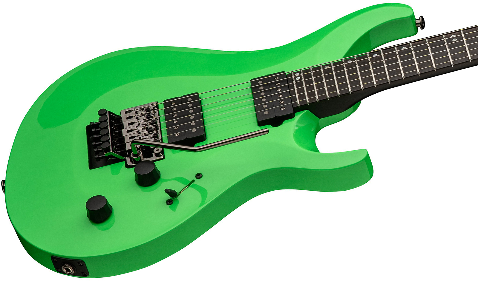 Prs Tekton Floyd Usa 2h Fr Eb - Neon Green - Double cut electric guitar - Variation 2