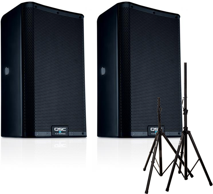 Qsc K8.2 + Stand Xh6310 - Complete PA system - Main picture
