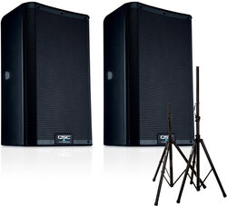 Complete pa system Qsc K8.2 + Stand XH6310