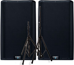 Complete pa system Qsc Pack K10.2 + Pieds