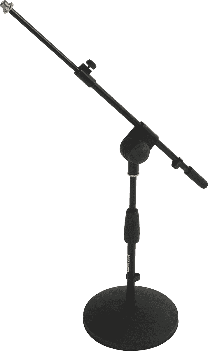 Quiklok Pied De Micro Court, Perchette TÉlescopique, Embase Ronde - Noir - Microphone stand - Main picture