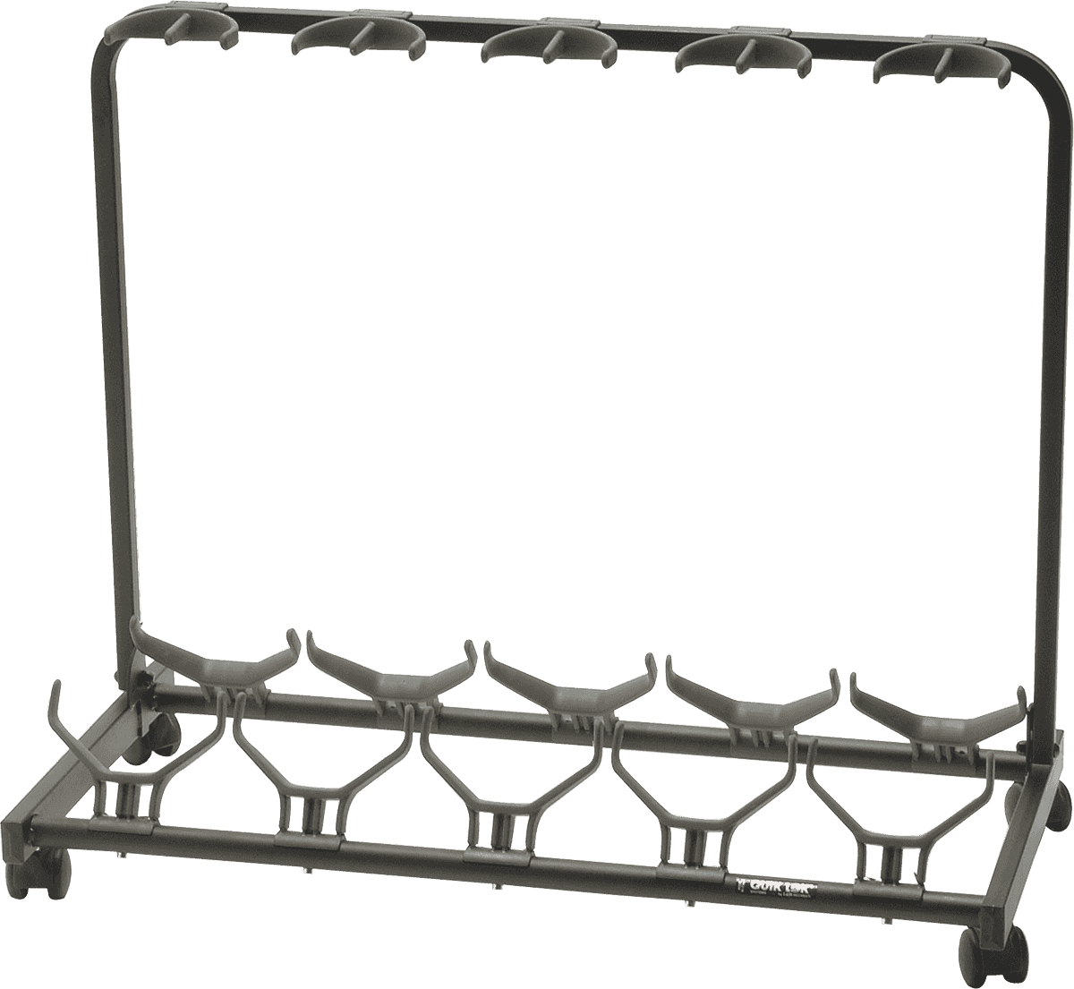Quiklok Stand Pour 5 Guitares Avec Roulettes - Noir - Stand for guitar & bass - Main picture