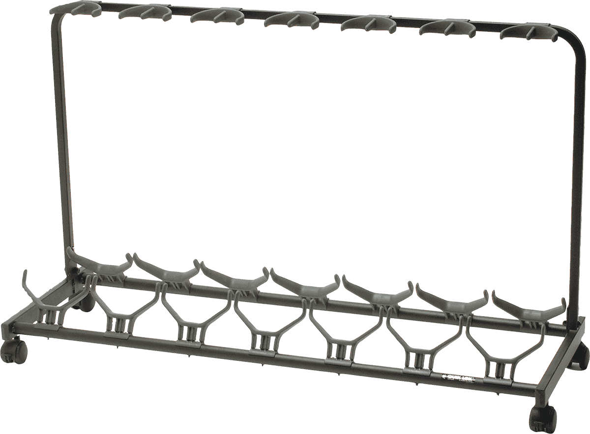 Quiklok Stand Pour 7 Guitares Avec Roulettes - Noir - Stand for guitar & bass - Main picture