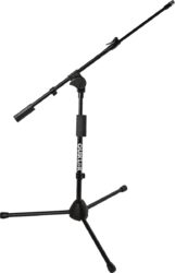 Microphone stand Quiklok Short microphone stand, telescopic boom, tripod base - black
