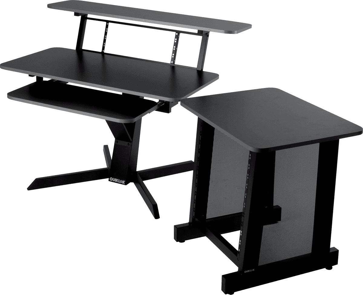Quiklok Meuble Studio Trois Niveaux - Noir - Furniture for studio - Variation 4