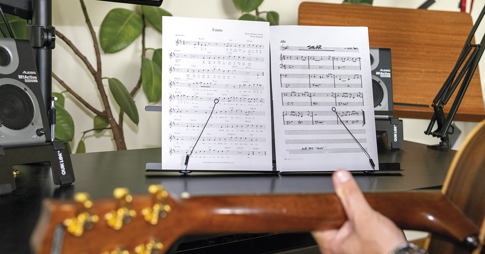 Quiklok Pupitre De Table Pliable - Acier Noir - Music stand - Variation 1