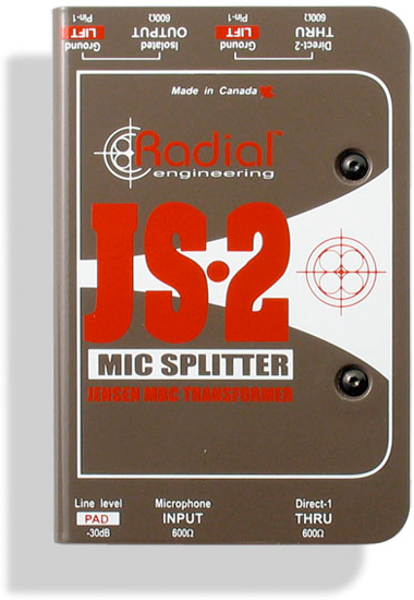 Radial Js2 Passive Microphone Splitter - DI Box - Main picture