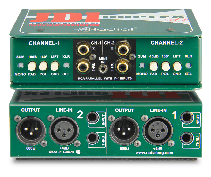 Radial Jdi Duplex Stereo Direct Box - DI Box - Variation 1