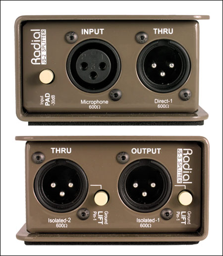 Radial Js2 Passive Microphone Splitter - DI Box - Variation 2