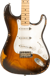 Str shape electric guitar Rebelrelic S-Series 54 #230103 - Medium aged 2-tone sunburst