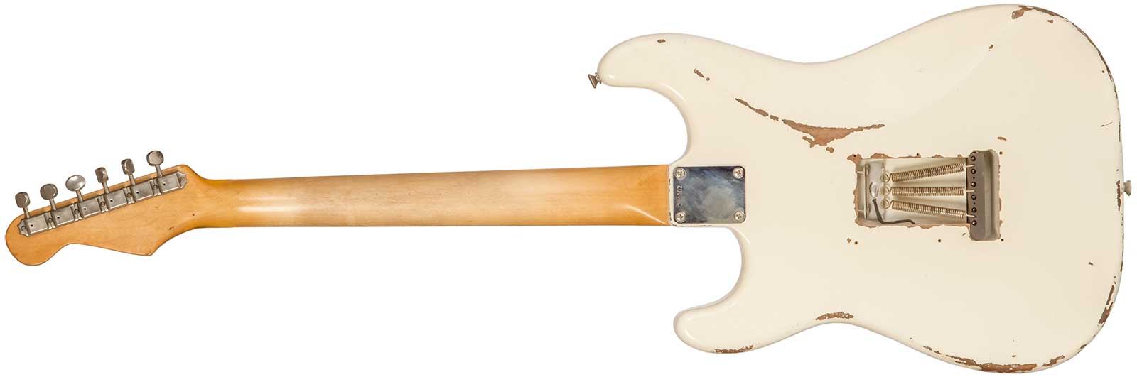 Rebelrelic S-series 1962 3s Trem Rw #231002 - Olympic White - Str shape electric guitar - Variation 1