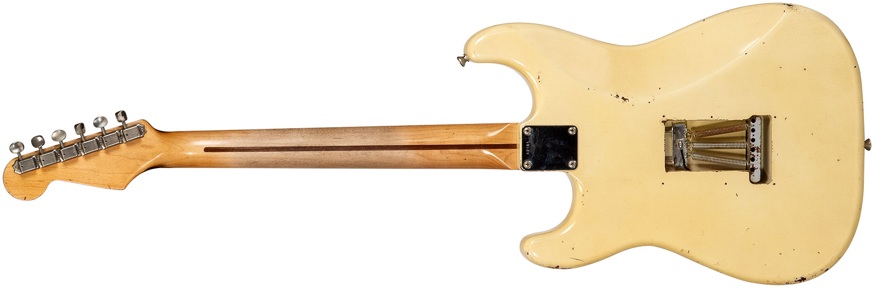 Rebelrelic S-series 55 3s Trem Mn #62191 - Light Aged Banana - Str shape electric guitar - Variation 1
