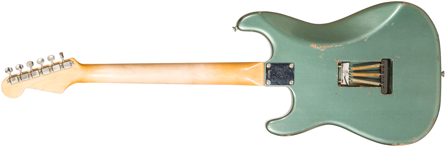 Rebelrelic S-series 62 3s Trem Rw #230203 - Light Aged Sherwood Forest Green - Str shape electric guitar - Variation 1