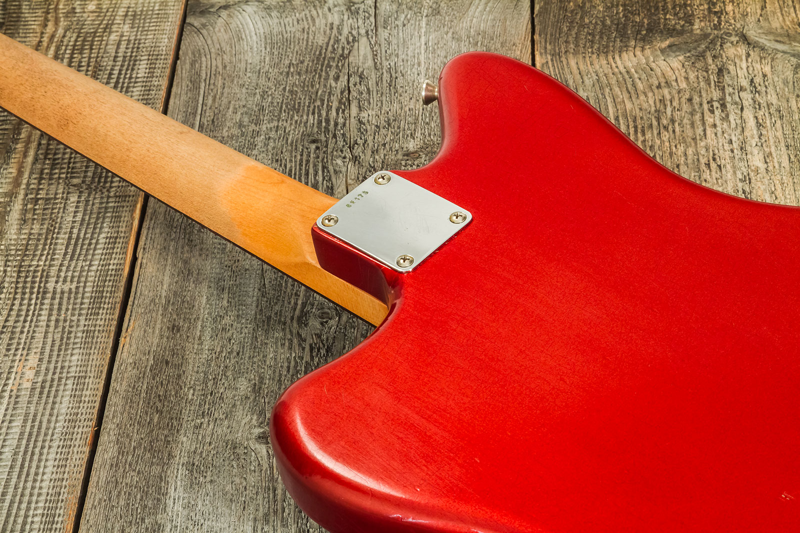 Rebelrelic Wrangler 2h Trem Rw #62175 - Light Aged Candy Apple Red - Semi-hollow electric guitar - Variation 7