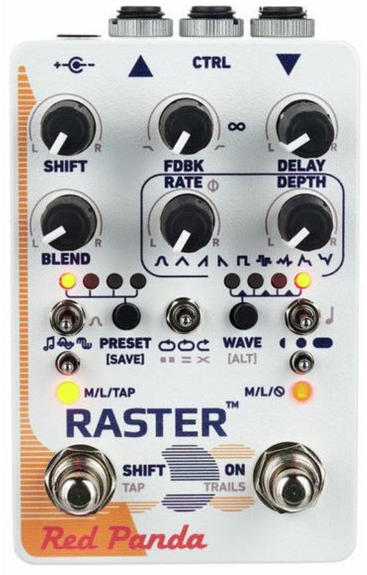 St Human Konsulat Red panda Raster 2 Digital Delay Reverb, delay & echo effect pedal