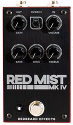 Overdrive, distortion & fuzz effect pedal Redbeard effects Red Mist MKIV Boost Distortion