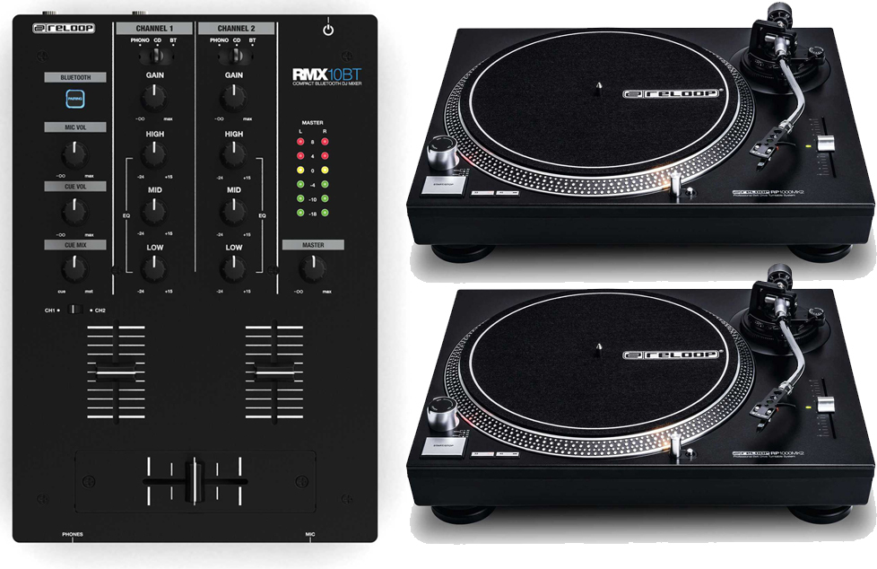 2 x RP 1000 MK2 + Rmx-10 BT Full dj set Reloop