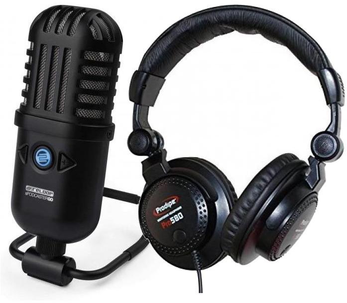 Microphone usb Reloop Spodcaster Go + PRO580