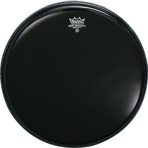 Remo Ambassador Ebony 24 Avec Trou Central - 24 Pouces - Bass drum drumhead - Main picture