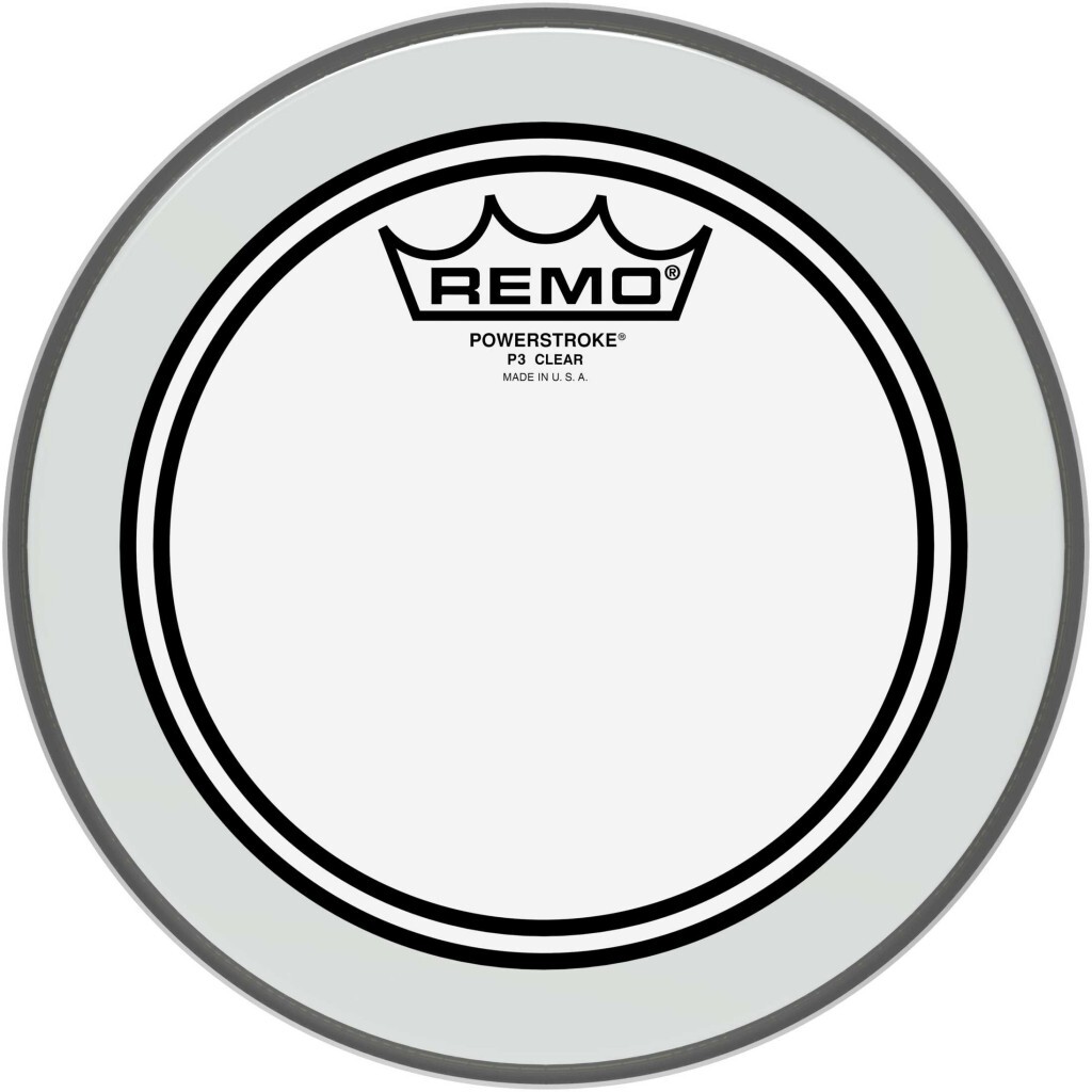 Remo P3-0308-bp Pwrstrk.3 Transparent - 8 Pouces - Tom drumhead - Main picture