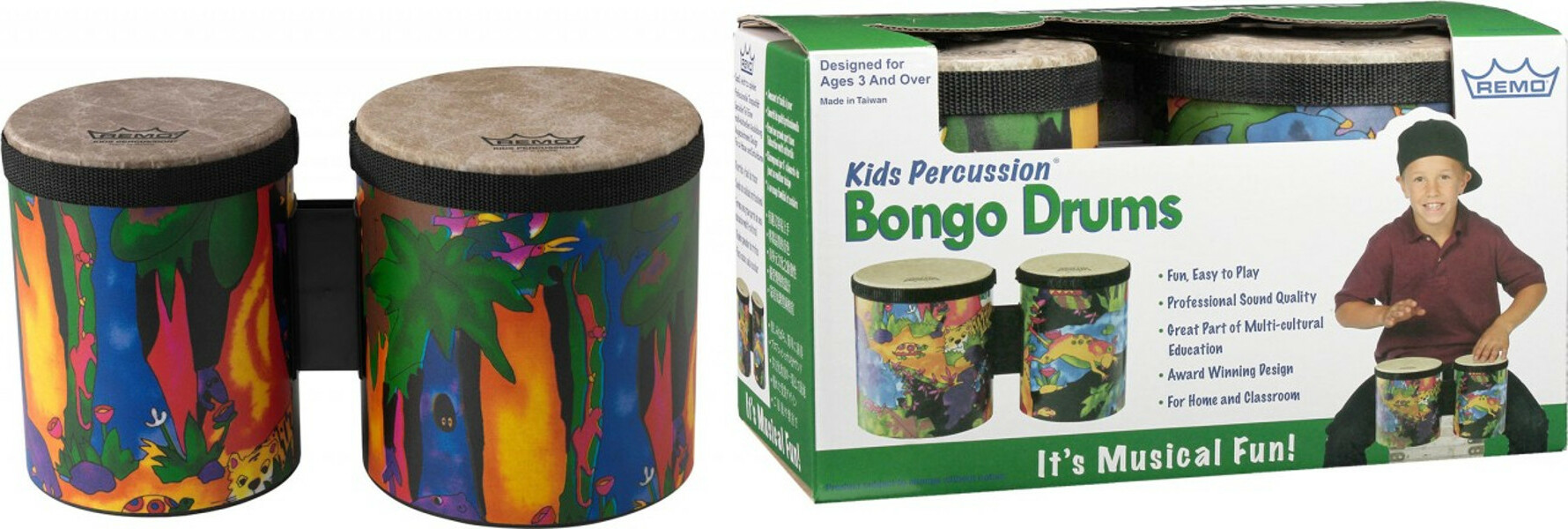 Remo Set Bongos Pour Enfants - Hit percussion - Main picture