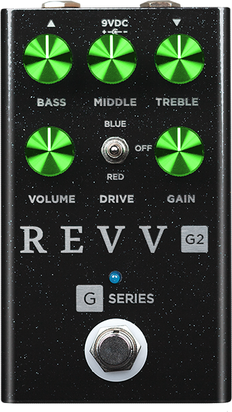 Revv G2 Black Sparkle - Overdrive, distortion & fuzz effect pedal - Main picture