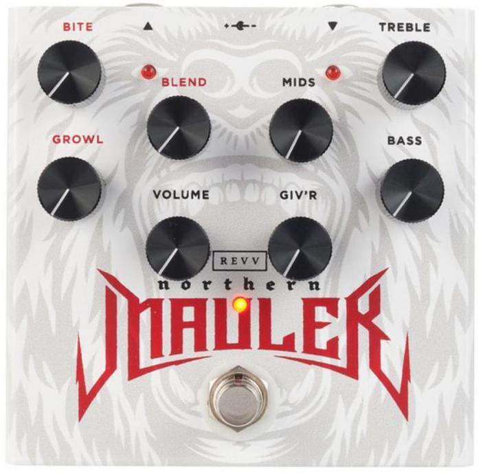 Overdrive, distortion & fuzz effect pedal Revv Glenn Fricker Northern Mauler Distortion