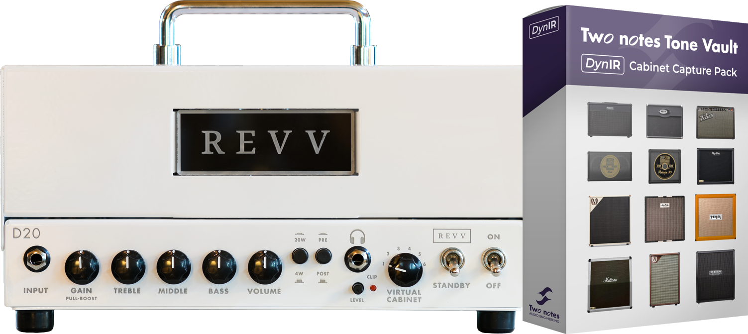 Revv D20 Head 20w White - Electric guitar amp head - Variation 1
