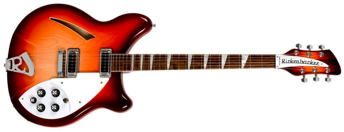 Rickenbacker 360 Fg 2h Ht Rw - Fire Glow - Semi-hollow electric guitar - Main picture
