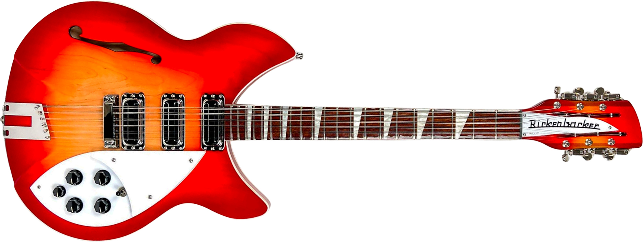 Rickenbacker Model 1993 Plus Fg 12c 2h Ht Rw - Fireglo - Semi-hollow electric guitar - Main picture