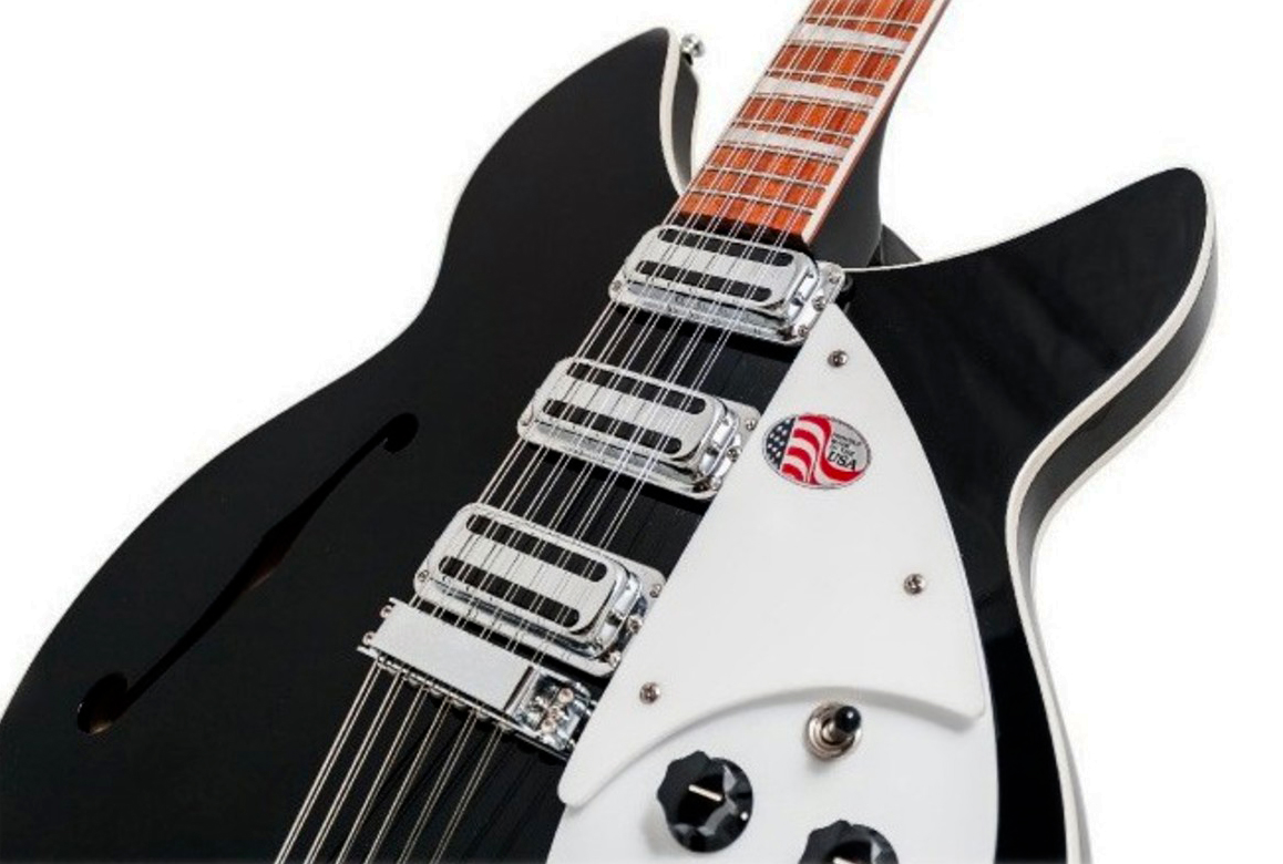 Rickenbacker Model 1993 Plus Jg 12c 2h Ht Rw - Jetglo - Semi-hollow electric guitar - Variation 1