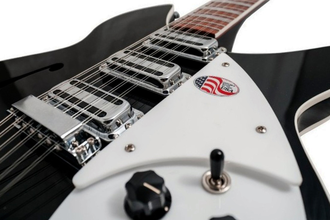 Rickenbacker Model 1993 Plus Jg 12c 2h Ht Rw - Jetglo - Semi-hollow electric guitar - Variation 2
