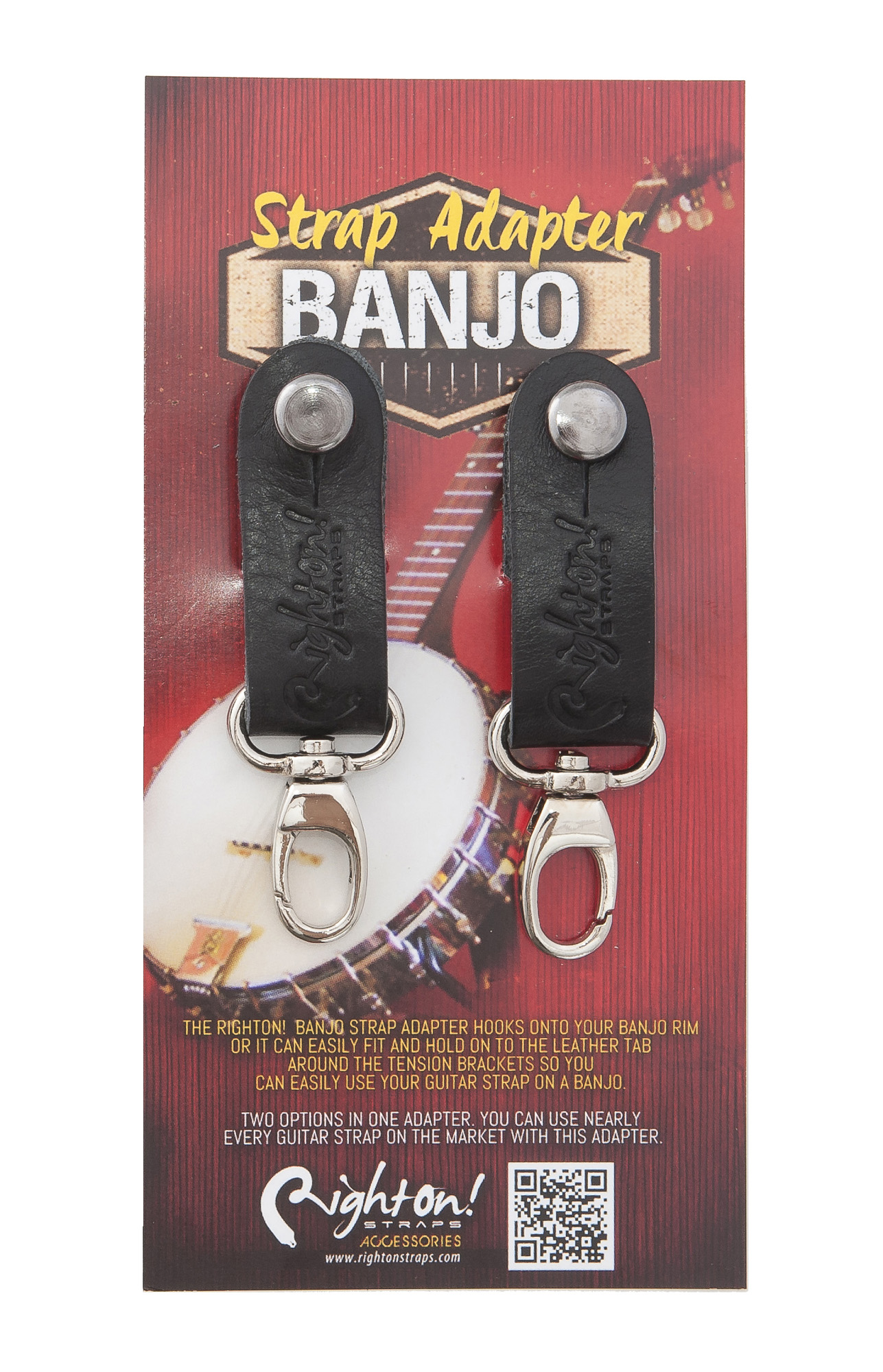 Righton Straps Adaptateur Banjo Cuir Righton Straps Nr - Guitar strap - Variation 1