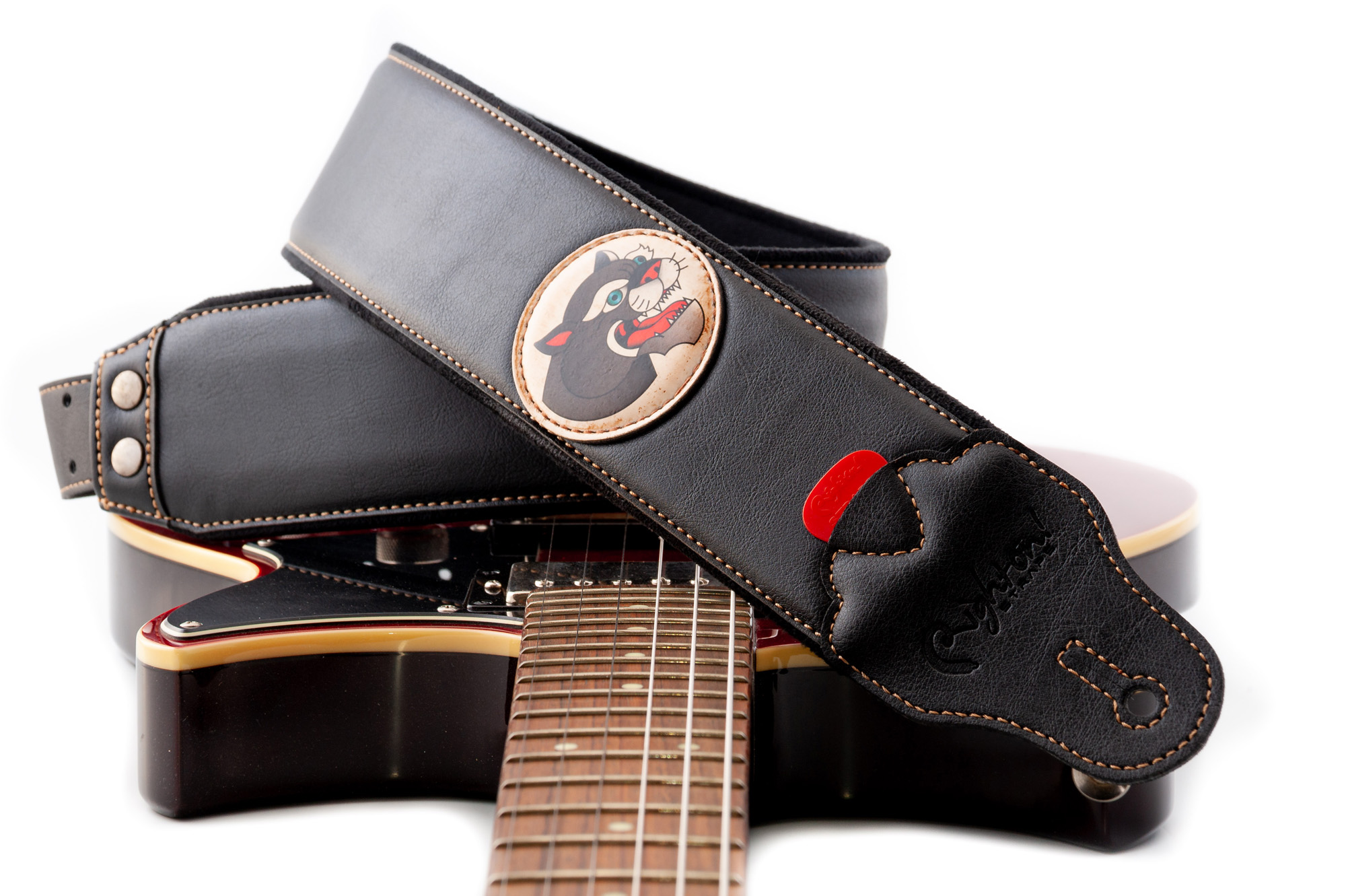 Righton Straps Courroie Vegan Tatoo Panther - Guitar strap - Variation 5