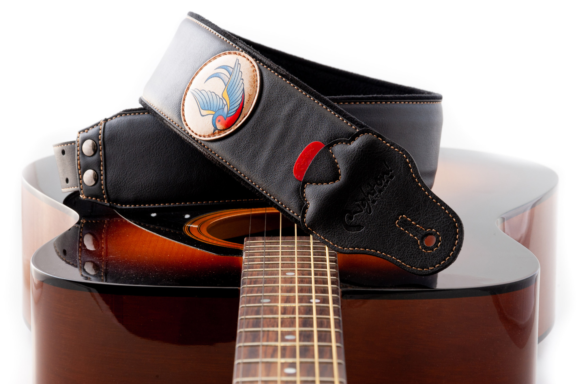 Righton Straps Courroie Vegan Tatoo Swallow - Guitar strap - Variation 5
