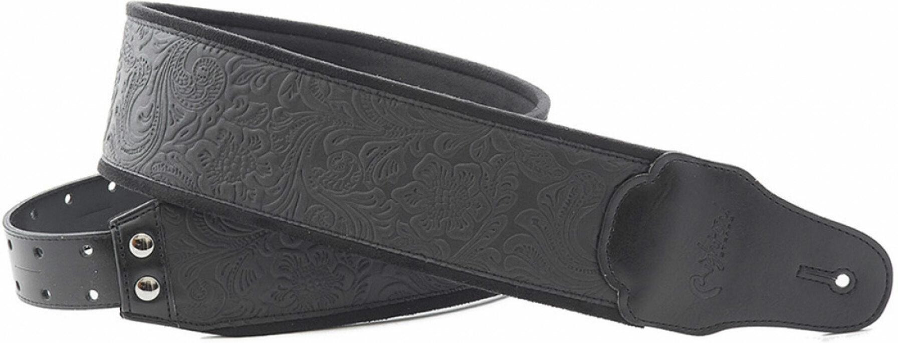 Righton Straps Bassman B-sandokan Guitar/bass Strap Cuir 3inc Black - Guitar strap - Main picture