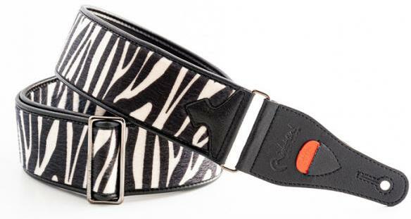 Righton Straps Courroie Vegan Zebra Blanc - Guitar strap - Main picture