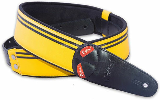 Righton Straps Mojo Race Yellow - Guitar strap - Main picture