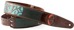 Guitar strap Righton straps Righton Nashville teal vegan belt