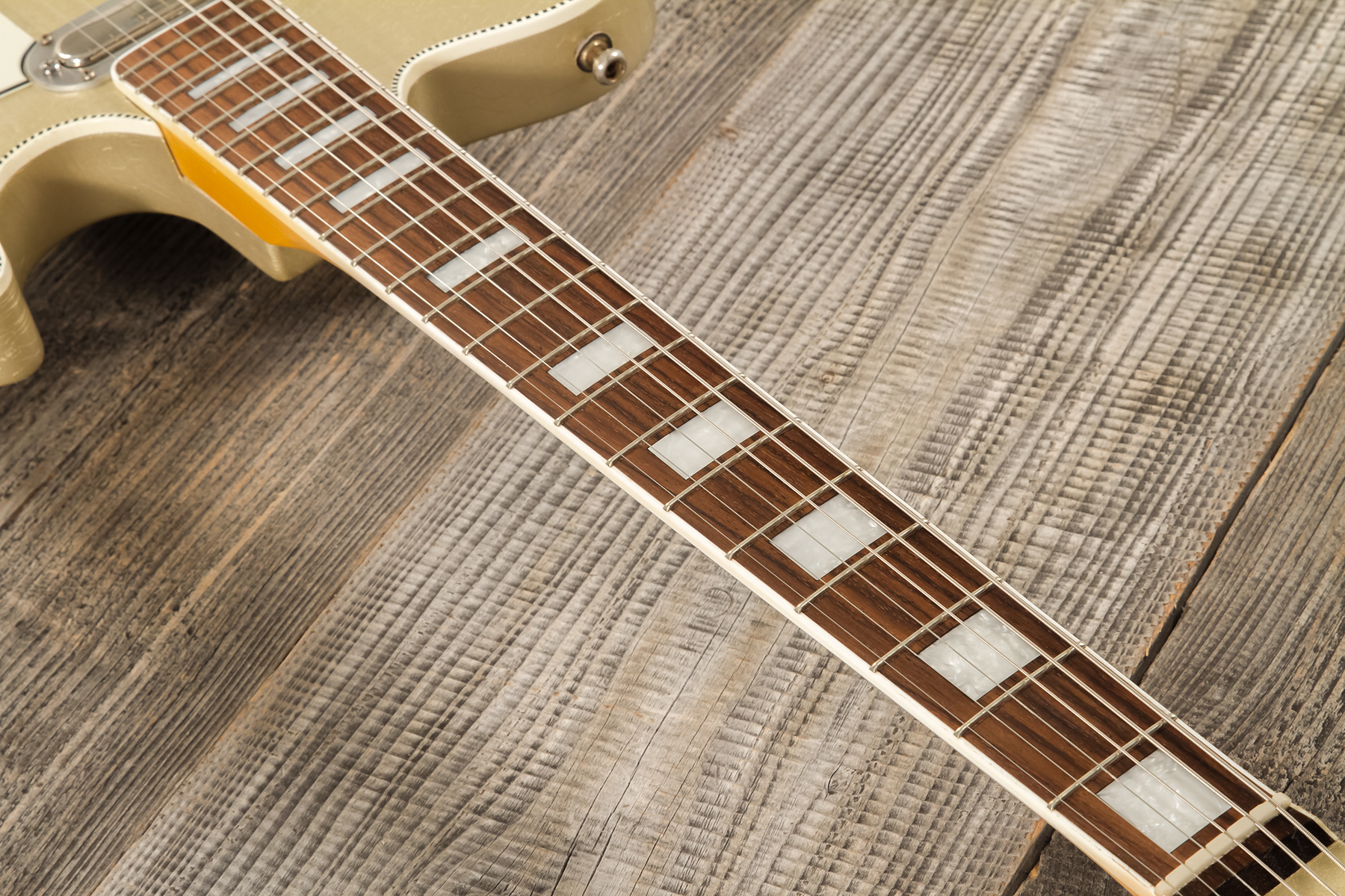Roadrunner Federal Mod T Hs Ht Rw #23114 - Shoreline Gold Soft Distress - Retro rock electric guitar - Variation 5