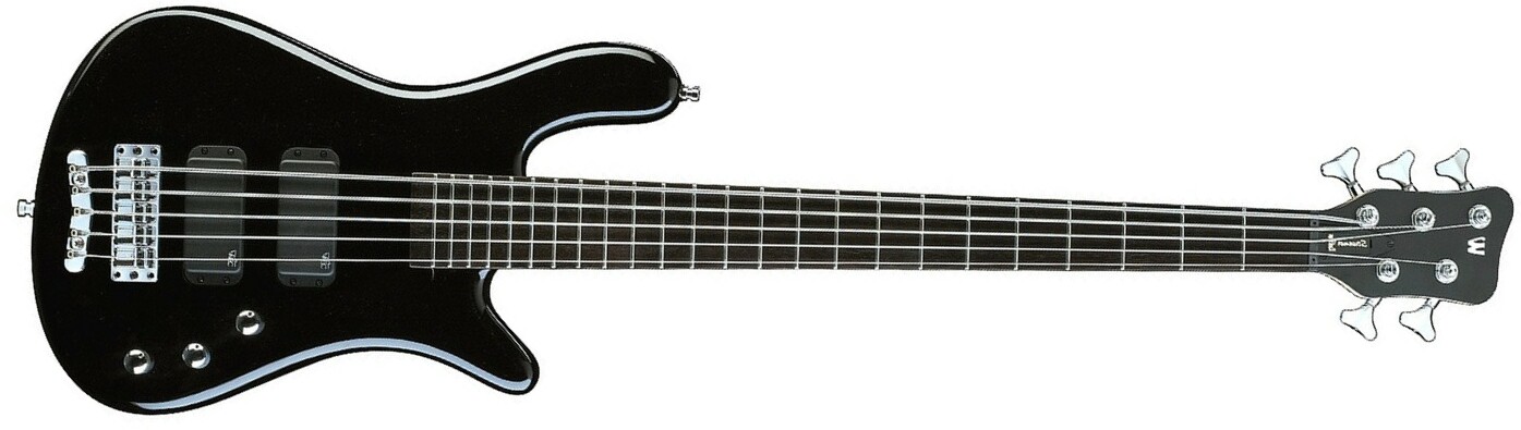 Rockbass Streamer Standard 5 String Active Wen - Black High Polish - Solid body electric bass - Main picture