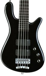 Solid body electric bass Rockbass Rockbass Streamer Standard 5 String - Black high polish