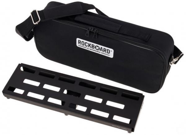 Flightcase pedalboard for effect pedal Rockboard DUO 2.1 B With Gig Bag