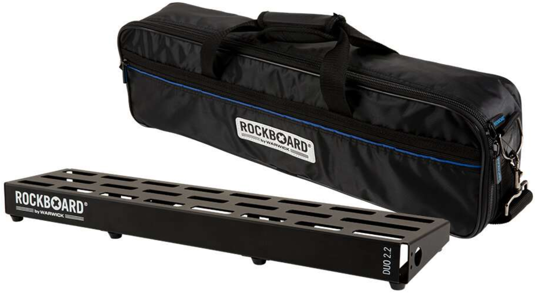 Rockboard DUO 2.2 B Pedalboard with Gig Bag Pedalboard