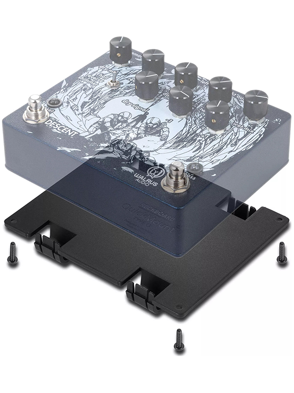 Rockboard Quickmount Type O Pour PÉdale Friedman Overdrive Deluxe, Walrus Descent - More access for guitar effects - Variation 2